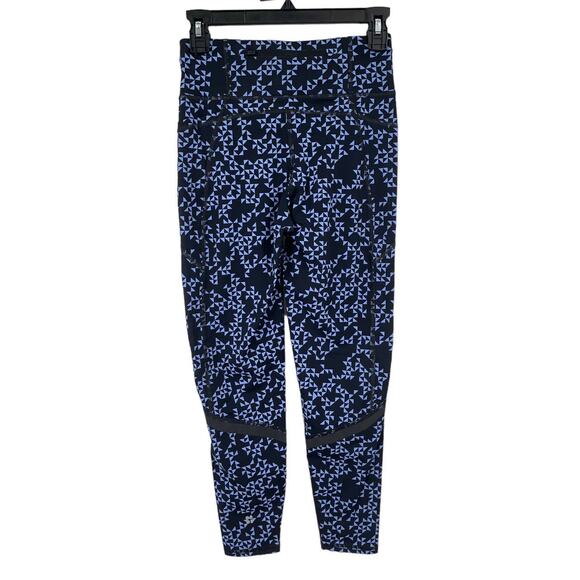 Sweaty Betty pants Zero Gravity 7/8 running leggings blue triangle Small S - Picture 4 of 5